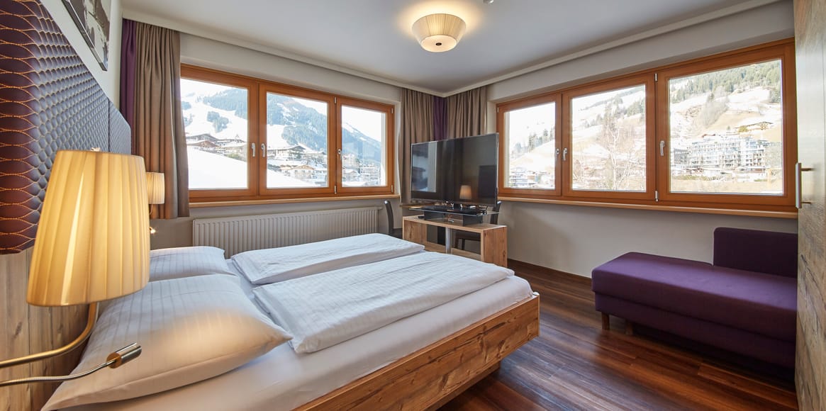 Panorama Suite im Hotel Johanneshof in Hinterglemm mit herrlichem Bergblick